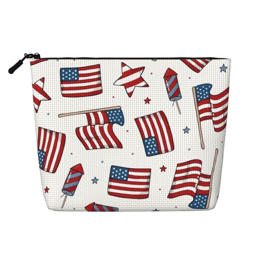 Tragbare Kosmetiktasche mit niedlichem Katzenmotiv, Leder, geeignet für Geschäftsreisen, für Damen und Herren von peiyeety