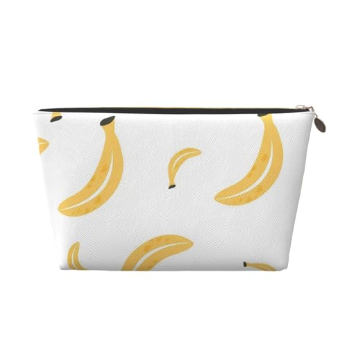 Tragbarer Kosmetiktaschen-Organizer aus Leder mit Katzenmotiv, geeignet für Geschäftsreisen für Frauen und Männer von peiyeety