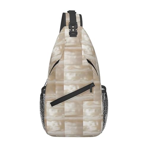 Umhängetasche aus Perlmutt, für Damen und Herren, für Reisen, Wandern, Tagesrucksack, Brusttasche Umhängetasche aus Perlmutt, für Damen und Herren, für Reisen, Wandern, Tagesrucksack, Brusttasche von peiyeety