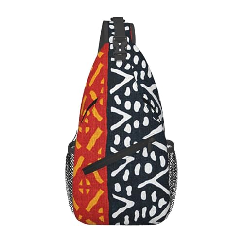 peiyeety Afrikanischer Druck Sling Bag Crossbody Rucksack für Damen Herren Reisen Wandern Daypack Brust Umhängetasche peiyeety Afrikanischer Druck Sling Bag Crossbody Rucksack für Damen Herren Reisen Wandern Daypack Brust Umhängetasche von peiyeety