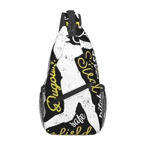 peiyeety Bunte Baseball-Cross-Brusttasche für Damen und Herren, verstellbare Umhängetaschen, Schulterrucksack peiyeety Bunte Baseball-Cross-Brusttasche für Damen und Herren, verstellbare Umhängetaschen, Schulterrucksack von peiyeety