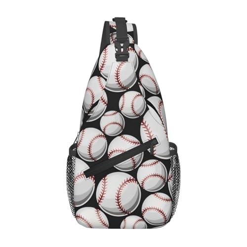 peiyeety Bunte Baseball-Cross-Brusttasche für Damen und Herren, verstellbare Umhängetaschen, Schulterrucksack peiyeety Bunte Baseball-Cross-Brusttasche für Damen und Herren, verstellbare Umhängetaschen, Schulterrucksack von peiyeety