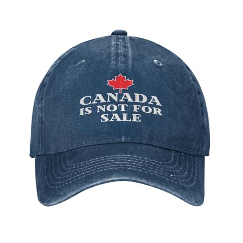 peiyeety Canada is Not for Sale Mütze Herren Damen Trucker Mütze Dad Baseball Cap Marineblau von peiyeety