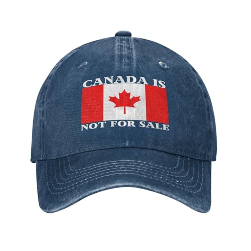peiyeety Canada is Not for Sale Mütze Herren Damen Trucker Mütze Dad Baseball Cap Marineblau von peiyeety