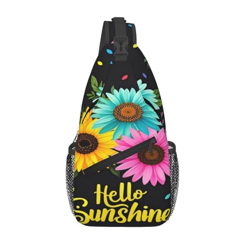 peiyeety Dinosaurier-Vulkan-Cross-Brusttasche für Damen und Herren, verstellbare Umhängetaschen, Schulterrucksack von peiyeety