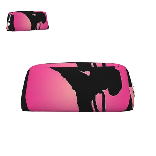 peiyeety Federmäppchen aus Leder, Taekwondo-Design, mit Reißverschluss, tragbar, ästhetisch, wasserdicht, niedliche Stifttasche fürs Büro von peiyeety