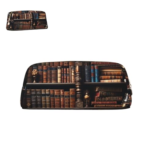 peiyeety Federmäppchen aus Leder mit Blumenmuster und Reißverschluss, tragbar, ästhetisch, wasserdicht, niedliche Stifttasche fürs Büro von peiyeety