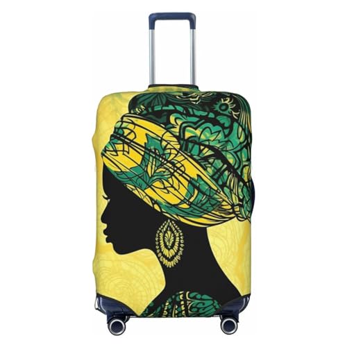 peiyeety Gepäckabdeckung, elastisch, waschbar, staubdicht, personalisierbar, Schwarze Damen-Reisegepäckabdeckungen für 18–32 Zoll von peiyeety