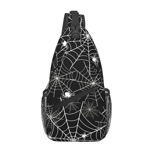peiyeety Halloween Spinnennetz Schwarze Nacht Sling Bag Crossbody Rucksack Für Frauen Männer Reisen Wandern Daypack Brust Umhängetasche peiyeety Halloween Spinnennetz Schwarze Nacht Sling Bag Crossbody Rucksack Für Frauen Männer Reisen Wandern Daypack Brust Umhängetasche von peiyeety