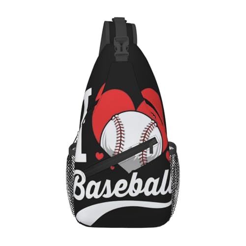 peiyeety Love Baseball Bat Cross Brusttasche für Damen und Herren, verstellbare Umhängetasche, Schulterrucksack peiyeety Love Baseball Bat Cross Brusttasche für Damen und Herren, verstellbare Umhängetasche, Schulterrucksack von peiyeety