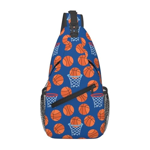 peiyeety Lustiger Basketball-Cross-Brustbeutel mit Leopardenmuster für Damen und Herren, verstellbare Umhängetaschen, Schulterrucksack peiyeety Lustiger Basketball-Cross-Brustbeutel mit Leopardenmuster für Damen und Herren, verstellbare Umhängetaschen, Schulterrucksack von peiyeety