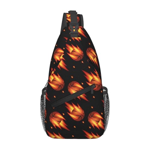 peiyeety Lustiger Basketball-Cross-Brustbeutel mit Leopardenmuster für Damen und Herren, verstellbare Umhängetaschen, Schulterrucksack peiyeety Lustiger Basketball-Cross-Brustbeutel mit Leopardenmuster für Damen und Herren, verstellbare Umhängetaschen, Schulterrucksack von peiyeety