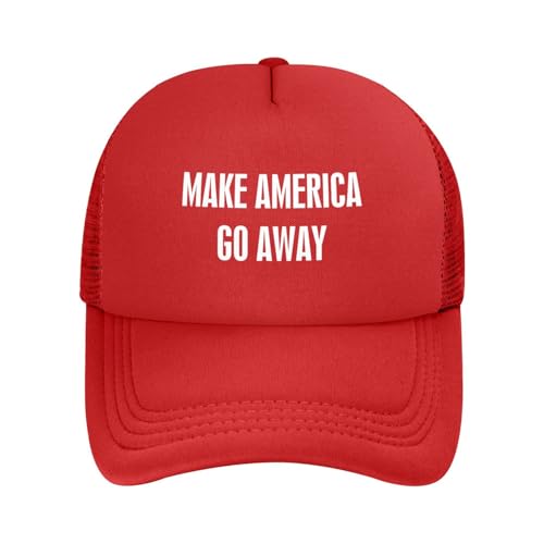 peiyeety Make America Go Away Hat Snapback Baseball Cap Verstellbare Größe Rot von peiyeety