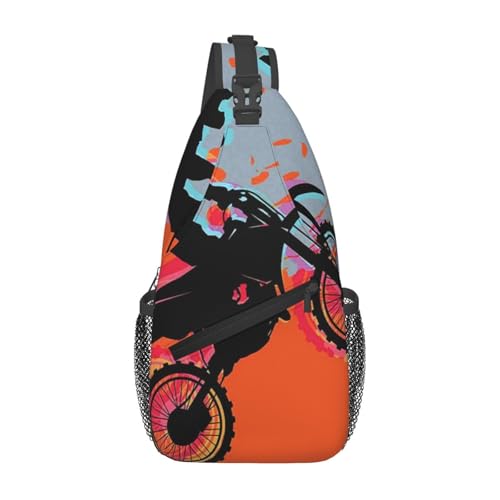 peiyeety Motocross Dirt Bike Got Dirt Cross Brusttasche für Damen und Herren, verstellbare Umhängetaschen, Schulterrucksack peiyeety Motocross Dirt Bike Got Dirt Cross Brusttasche für Damen und Herren, verstellbare Umhängetaschen, Schulterrucksack von peiyeety