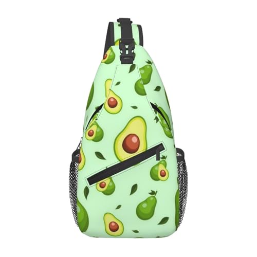 peiyeety Schöne Avocados Cross-Brusttasche für Damen und Herren, verstellbare Umhängetasche, Schulterrucksack peiyeety Schöne Avocados Cross-Brusttasche für Damen und Herren, verstellbare Umhängetasche, Schulterrucksack von peiyeety