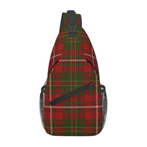 peiyeety Scottish Clan Hay Rot Grün Tartan Sling Bag Crossbody Rucksack Für Frauen Männer Reisen Wandern Daypack Brust Schultertasche peiyeety Scottish Clan Hay Rot Grün Tartan Sling Bag Crossbody Rucksack Für Frauen Männer Reisen Wandern Daypack Brust Schultertasche von peiyeety