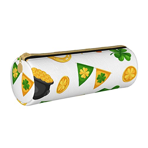 peiyeety St. Patricks Day Flagge Irland Kawaii Federmäppchen Organizer Tasche Box mit Reißverschluss für Schule Büro Mädchen Frauen von peiyeety