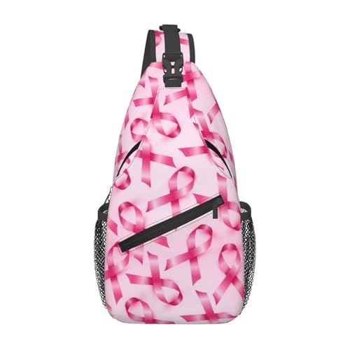 peiyeety Umhängetasche mit Brustkrebs-Bewusstseins-Motiv, für Damen und Herren, für Reisen, Wandern, Tagesrucksack, Brust-Umhängetasche peiyeety Umhängetasche mit Brustkrebs-Bewusstseins-Motiv, für Damen und Herren, für Reisen, Wandern, Tagesrucksack, Brust-Umhängetasche von peiyeety