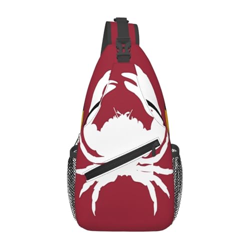 peiyeety Umhängetasche mit Maryland-Flagge, für Damen und Herren, verstellbar, Umhängetasche, Schulterrucksack peiyeety Umhängetasche mit Maryland-Flagge, für Damen und Herren, verstellbar, Umhängetasche, Schulterrucksack von peiyeety