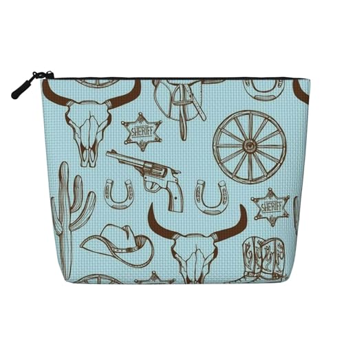 s Tragbare Kosmetiktasche aus Leder, Organizer, geeignet für Geschäftsreisen für Frauen und Männer von peiyeety