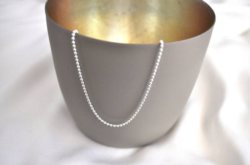 Pur | Kugelkette Aus 925 Sterling Silber Kette Geschenk Frauen Geburtstagsgeschenk Frau Ohne Anhänger Silberkette von pelyo