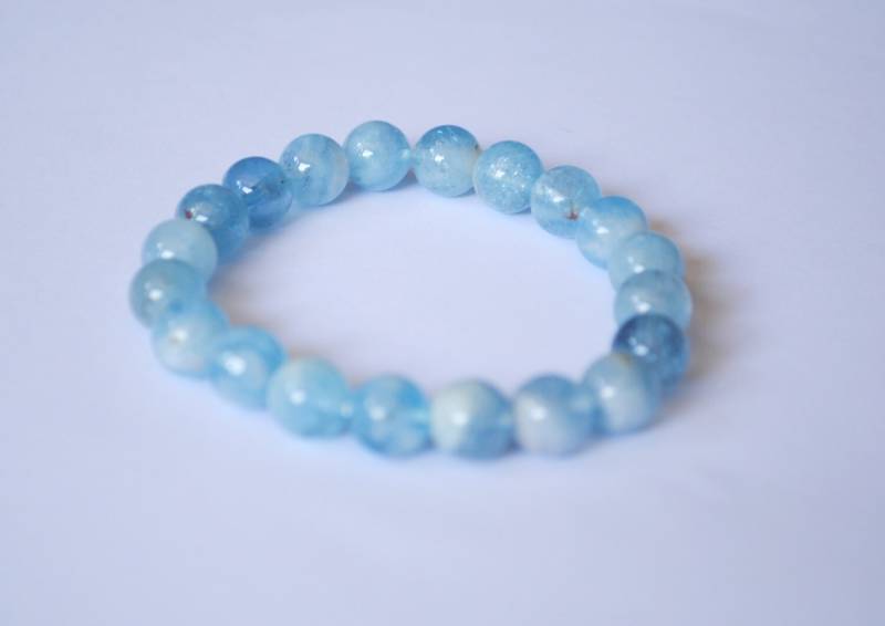 Ein Einfacher Stil Blau Aquamarin Stein Armband von penny1881