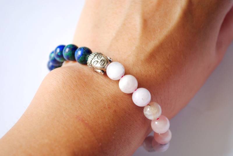 Tolle Kombination Armband Mit Kunzit & Azurit Steinen A + von penny1881