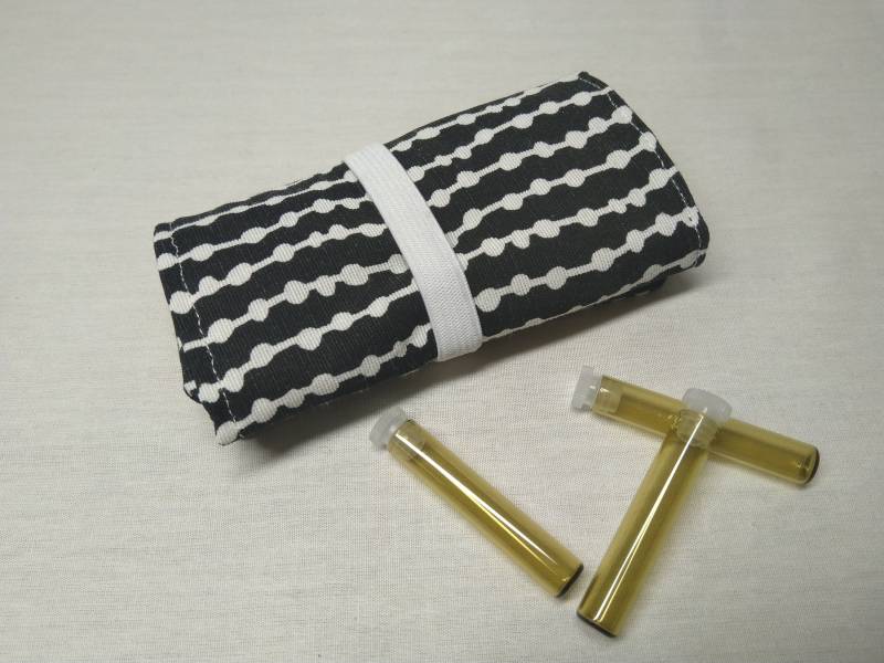 Globulirolle, Taschenapotheke, Globulitasche, Aufbewahrung Globuli von peppaKus