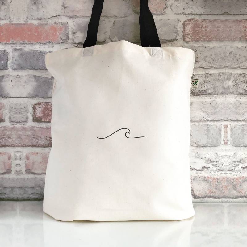 Einfache Welle/Tote Canvas Tasche Surf Travel Wanderlust Abenteuer von peppermintandblue