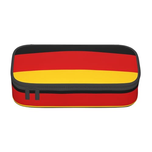 Federmäppchen mit deutscher Flagge, großes Fassungsvermögen, Stiftetasche, Schreibwaren-Organizer mit Reißverschluss, für Büro und Universität Federmäppchen mit deutscher Flagge, großes Fassungsvermögen, Stiftetasche, Schreibwaren-Organizer mit Reißverschluss, für Büro und Universität von perangg