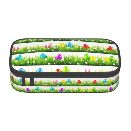perangg Buntes Ostereier-Federmäppchen, großes Fassungsvermögen, Stifteetui, Schreibwaren-Organizer mit Reißverschluss, für Büro und Uni perangg Buntes Ostereier-Federmäppchen, großes Fassungsvermögen, Stifteetui, Schreibwaren-Organizer mit Reißverschluss, für Büro und Uni von perangg