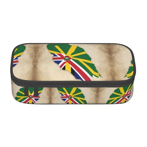 perangg Commonwealth Of Dominica Flagge, großes Fassungsvermögen, Federmäppchen, Schreibwaren-Organizer mit Reißverschluss, für Büro und Uni perangg Commonwealth Of Dominica Flagge, großes Fassungsvermögen, Federmäppchen, Schreibwaren-Organizer mit Reißverschluss, für Büro und Uni von perangg