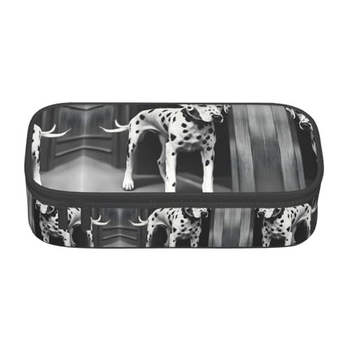 perangg Dalmatiner Federmäppchen mit großem Fassungsvermögen, Schreibwaren-Organizer mit Reißverschluss, für Büro und Uni perangg Dalmatiner Federmäppchen mit großem Fassungsvermögen, Schreibwaren-Organizer mit Reißverschluss, für Büro und Uni von perangg