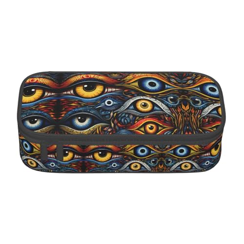 perangg Eyes Federmäppchen mit großem Fassungsvermögen, Schreibwaren-Organizer mit Reißverschluss, für Büro und Uni perangg Eyes Federmäppchen mit großem Fassungsvermögen, Schreibwaren-Organizer mit Reißverschluss, für Büro und Uni von perangg