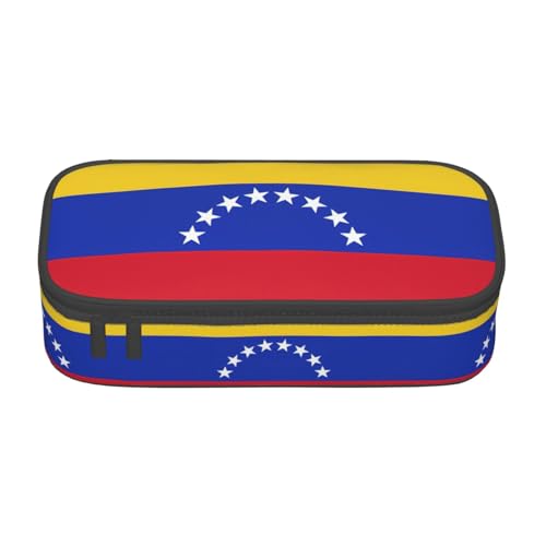 perangg Federmäppchen, Motiv: Flagge von Venezuela, großes Fassungsvermögen, Stiftetasche, Schreibwaren-Organizer mit Reißverschluss, für Büro und Uni perangg Federmäppchen, Motiv: Flagge von Venezuela, großes Fassungsvermögen, Stiftetasche, Schreibwaren-Organizer mit Reißverschluss, für Büro und Uni von perangg