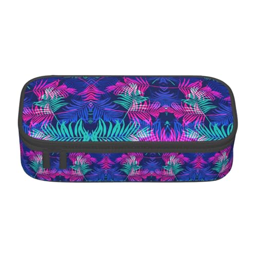 perangg Federmäppchen mit bunten Blättern, großes Fassungsvermögen, Schreibwaren-Organizer mit Reißverschluss, für Büro und Uni perangg Federmäppchen mit bunten Blättern, großes Fassungsvermögen, Schreibwaren-Organizer mit Reißverschluss, für Büro und Uni von perangg