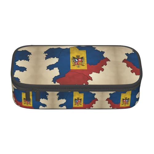 perangg Federmäppchen mit dreidimensionaler Flagge, großes Fassungsvermögen, Federmäppchen, Schreibwaren-Organizer mit Reißverschluss, für Büro und Universität perangg Federmäppchen mit dreidimensionaler Flagge, großes Fassungsvermögen, Federmäppchen, Schreibwaren-Organizer mit Reißverschluss, für Büro und Universität von perangg