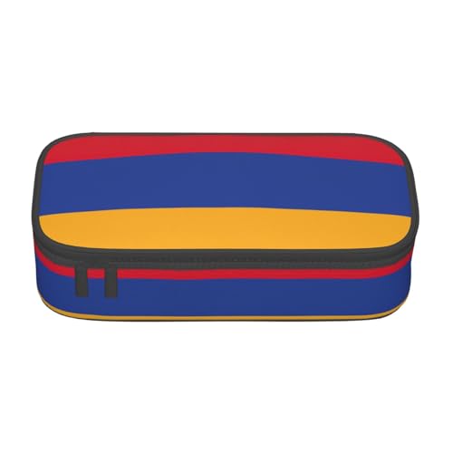 perangg Federmäppchen mit großer Kapazität, Motiv: Flagge von Armenien, Stiftetasche, Schreibwaren-Organizer mit Reißverschluss, für Büro und Uni perangg Federmäppchen mit großer Kapazität, Motiv: Flagge von Armenien, Stiftetasche, Schreibwaren-Organizer mit Reißverschluss, für Büro und Uni von perangg