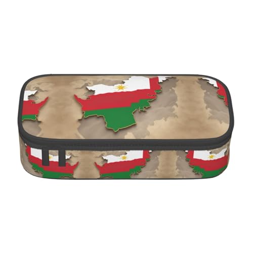 perangg Federmäppchen mit tadschikischer Flagge und achteckigem Stern, großes Fassungsvermögen, Stiftetasche, Schreibwaren-Organizer mit Reißverschluss, für Büro und Uni perangg Federmäppchen mit tadschikischer Flagge und achteckigem Stern, großes Fassungsvermögen, Stiftetasche, Schreibwaren-Organizer mit Reißverschluss, für Büro und Uni von perangg