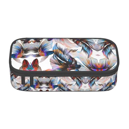 perangg Fish Federmäppchen mit großem Fassungsvermögen, Schreibwaren-Organizer mit Reißverschluss, für Büro und Uni perangg Fish Federmäppchen mit großem Fassungsvermögen, Schreibwaren-Organizer mit Reißverschluss, für Büro und Uni von perangg