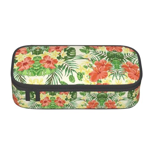 perangg Hojas Tropicales Y Flores Federmäppchen, großes Fassungsvermögen, Stiftetasche, Schreibwaren-Organizer mit Reißverschluss, für Büro und Uni perangg Hojas Tropicales Y Flores Federmäppchen, großes Fassungsvermögen, Stiftetasche, Schreibwaren-Organizer mit Reißverschluss, für Büro und Uni von perangg