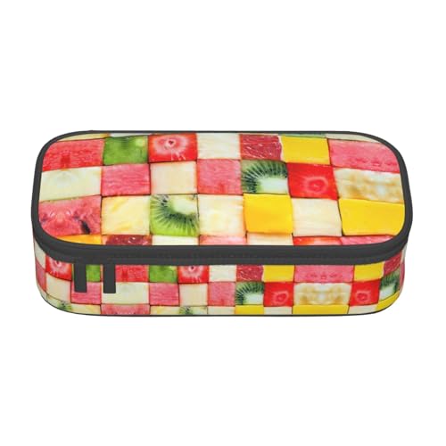 perangg Kiwi Wassermelone Federmäppchen, großes Fassungsvermögen, Stiftetasche, Schreibwaren-Organizer mit Reißverschluss, für Büro und Uni perangg Kiwi Wassermelone Federmäppchen, großes Fassungsvermögen, Stiftetasche, Schreibwaren-Organizer mit Reißverschluss, für Büro und Uni von perangg