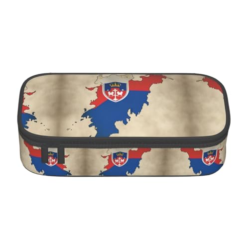 perangg Map01 Federmäppchen mit Slowenien-Flagge, großes Fassungsvermögen, Stiftetasche, Schreibwaren-Organizer mit Reißverschluss, für Büro und Uni perangg Map01 Federmäppchen mit Slowenien-Flagge, großes Fassungsvermögen, Stiftetasche, Schreibwaren-Organizer mit Reißverschluss, für Büro und Uni von perangg