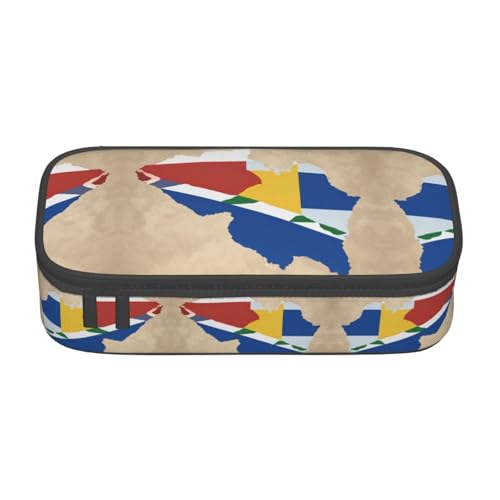 perangg Map01 Federmäppchen mit großem Fassungsvermögen, Motiv: Seychellen-Flagge, Schreibwaren-Organizer mit Reißverschluss, für Büro und Uni perangg Map01 Federmäppchen mit großem Fassungsvermögen, Motiv: Seychellen-Flagge, Schreibwaren-Organizer mit Reißverschluss, für Büro und Uni von perangg