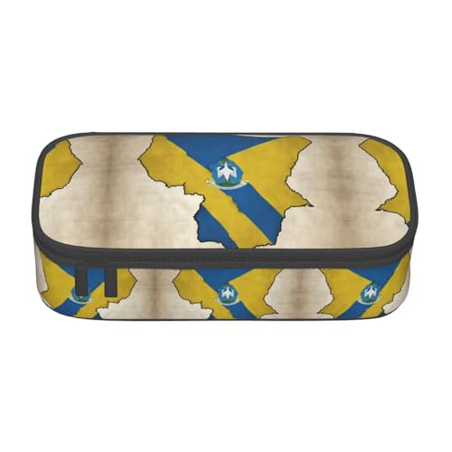 perangg Map02 Federmäppchen mit Ruanda-Flagge, großes Fassungsvermögen, Stiftetasche, Schreibwaren-Organizer mit Reißverschluss, für Büro und Uni perangg Map02 Federmäppchen mit Ruanda-Flagge, großes Fassungsvermögen, Stiftetasche, Schreibwaren-Organizer mit Reißverschluss, für Büro und Uni von perangg