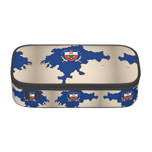 perangg Map02 Federmäppchen mit Slowenien-Flagge, großes Fassungsvermögen, Stiftetasche, Schreibwaren-Organizer mit Reißverschluss, für Büro und Uni perangg Map02 Federmäppchen mit Slowenien-Flagge, großes Fassungsvermögen, Stiftetasche, Schreibwaren-Organizer mit Reißverschluss, für Büro und Uni von perangg