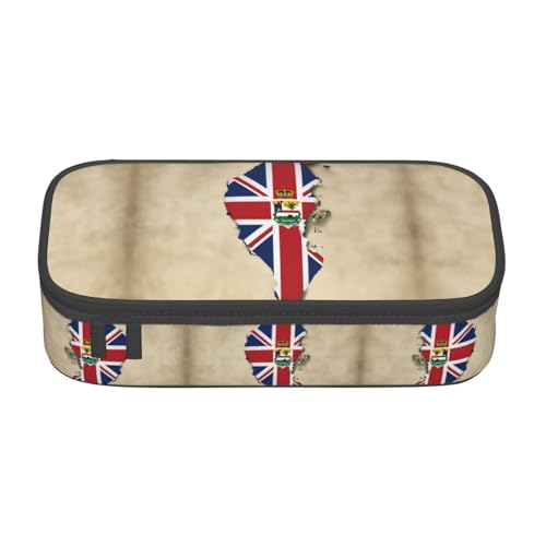 perangg Map03 Federmäppchen mit Kaimaninseln, großes Fassungsvermögen, Schreibwaren-Organizer mit Reißverschluss, für Büro und Uni perangg Map03 Federmäppchen mit Kaimaninseln, großes Fassungsvermögen, Schreibwaren-Organizer mit Reißverschluss, für Büro und Uni von perangg