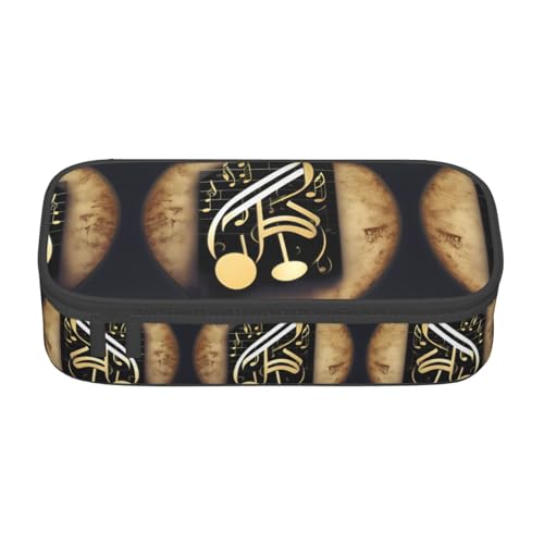 perangg Musik-Federmäppchen mit großem Fassungsvermögen, Schreibwaren-Organizer mit Reißverschluss, für Büro und Universität perangg Musik-Federmäppchen mit großem Fassungsvermögen, Schreibwaren-Organizer mit Reißverschluss, für Büro und Universität von perangg