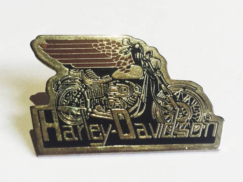 Vintage Harley-Davidson Emaille Pin Massives Messing | P16458 Vintage Harley-Davidson Emaille Pin Massives Messing | P16458 von perdonavidas