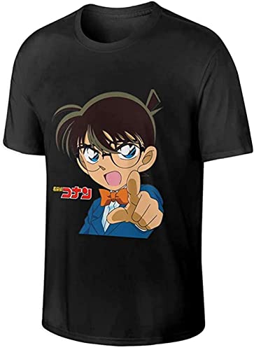 Detective Conan Logo Men's Short Sleeve T-Shirt Black XL von perdu